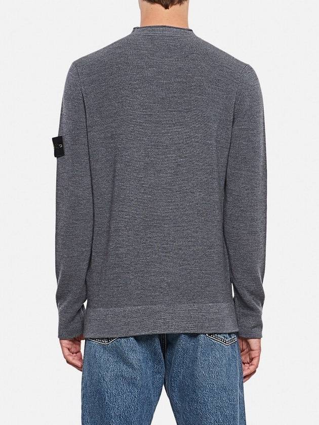 wappen crew neck knit top gray - STONE ISLAND - BALAAN.