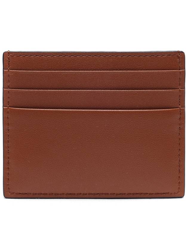 v logo signature card wallet brown - VALENTINO - BALAAN.