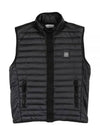 Men's Logo Patch Puffer Vest Black - STONE ISLAND - BALAAN 2