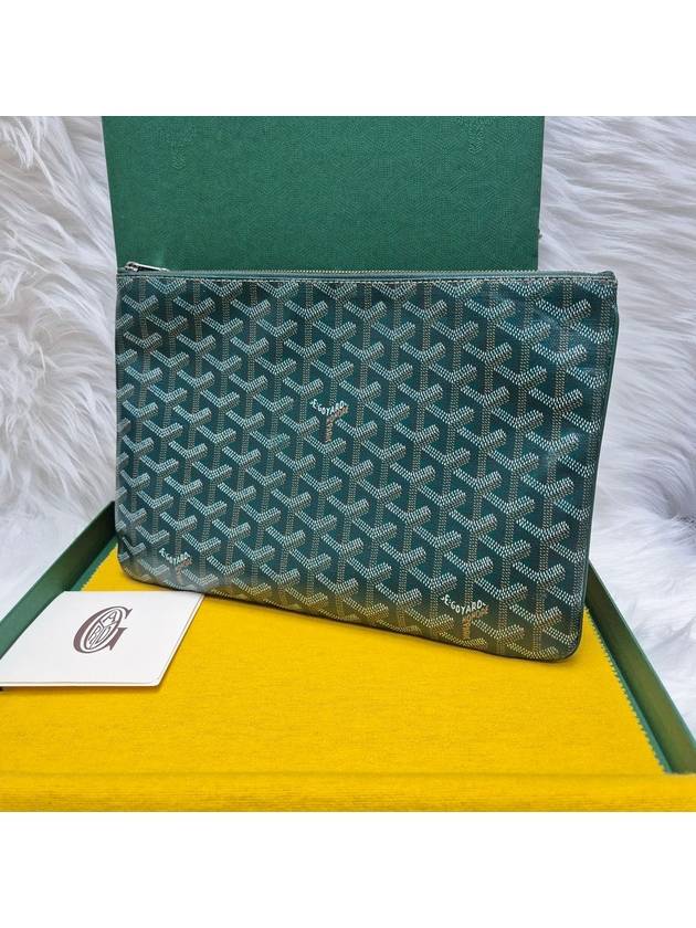 Sena Clutch Bag MM Special Green - GOYARD - BALAAN 3