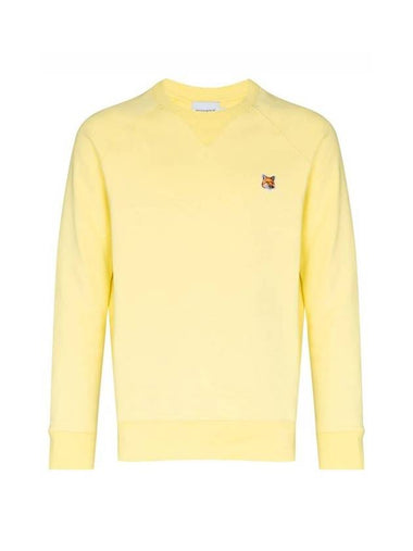 Fox Head Patch Classic Sweatshirt Light Yellow - MAISON KITSUNE - BALAAN 1