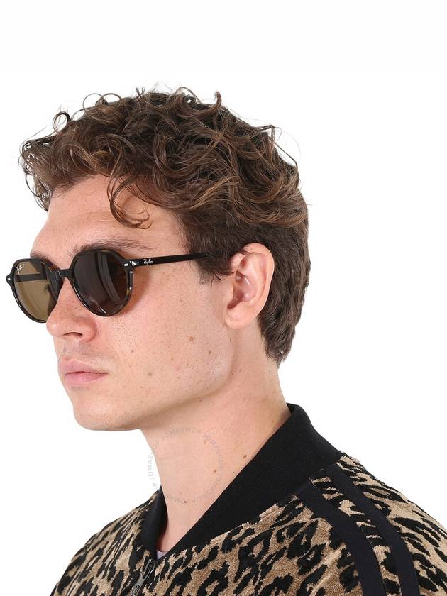 Ray Ban Thalia Polarized Brown Geometric Unisex Sunglasses RB2195 902/57 53 - RAY-BAN - BALAAN 3