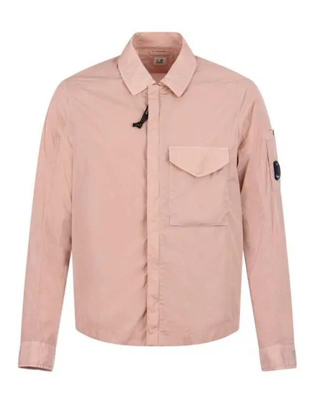 Men's Chrome R Over Shirt Zip Up Jacket Pink - CP COMPANY - BALAAN 2