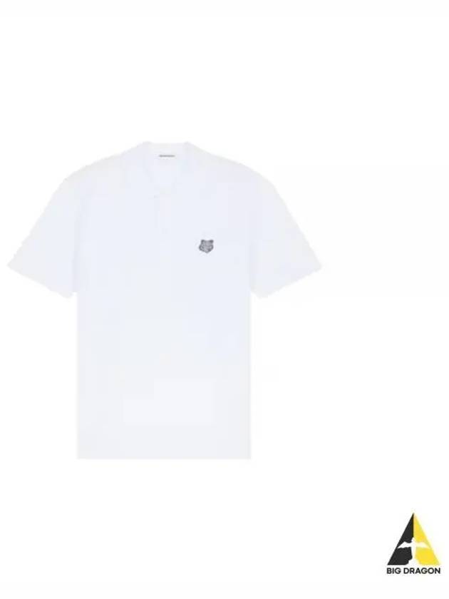 Piquet Polo Shirt White - MAISON KITSUNE - BALAAN 2