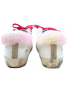 Women's Fur Sneakers White Pink GWF00101 F1950 - GOLDEN GOOSE - BALAAN 4