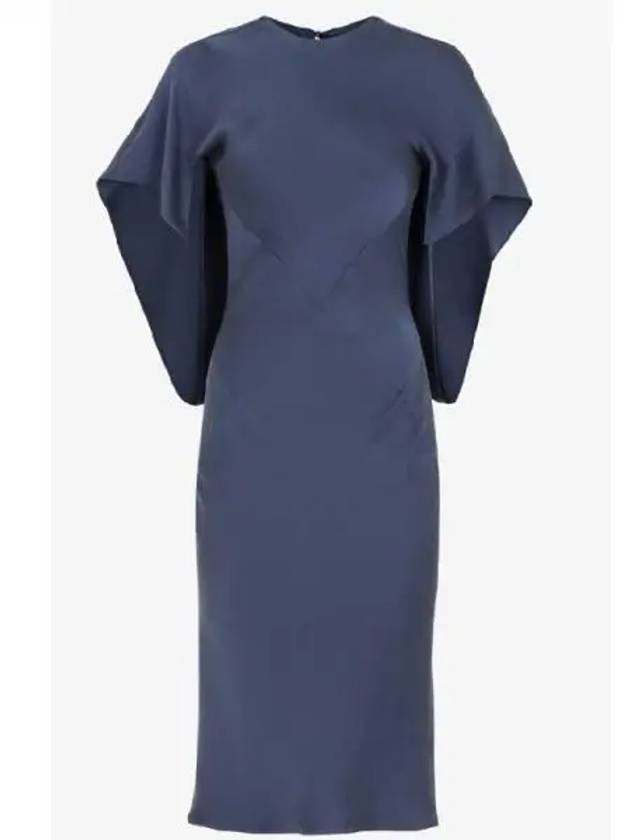 Satin back cutout cape dress 271590 - FENDI - BALAAN 1