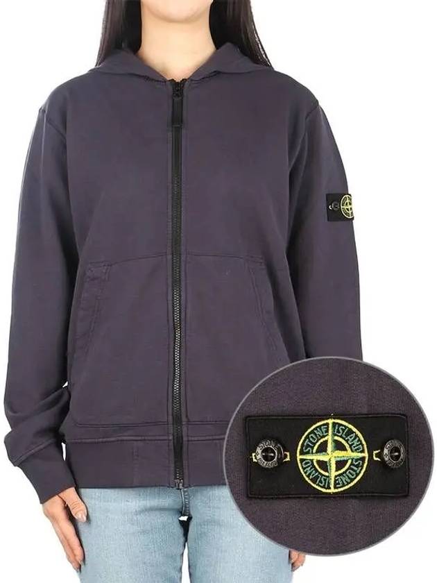 Kids Hooded Zip up 781660740 V0026 Purple 270559 - STONE ISLAND - BALAAN 1