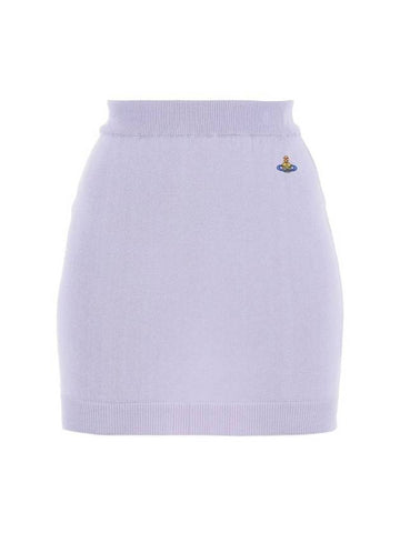 Logo Bea Mini H Line Skirt Purple - VIVIENNE WESTWOOD - BALAAN 1