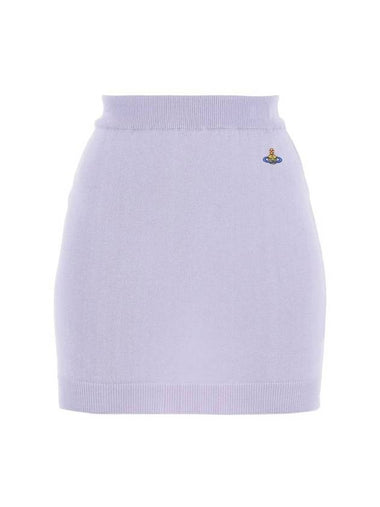 Logo Bea Mini H Line Skirt Purple - VIVIENNE WESTWOOD - BALAAN 1