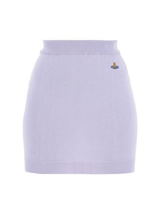 Logo Bea Mini H Line Skirt Purple - VIVIENNE WESTWOOD - BALAAN 1