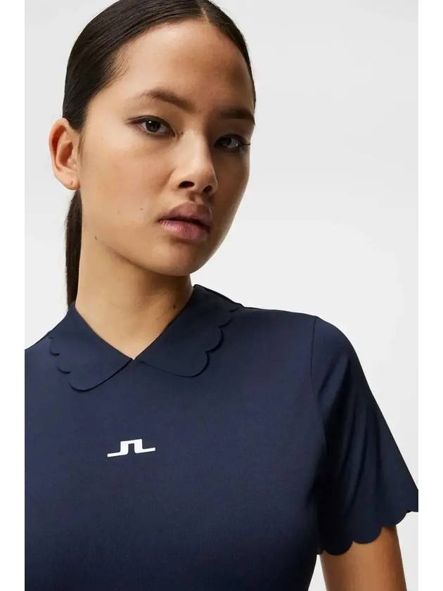 Golf Elina Regular Fit Short Sleeve T-Shirt Navy - J.LINDEBERG - BALAAN 6