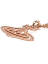 Thin Lines Flat ORB Necklace Pink Gold - VIVIENNE WESTWOOD - BALAAN 5