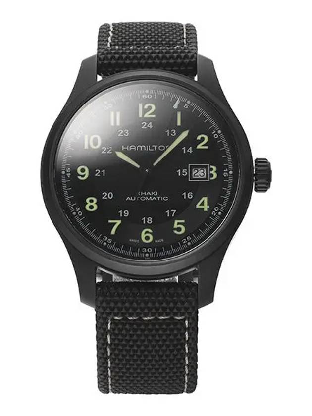 H70575733 Khaki Field Men's Automatic Fabric Rubber 42mm - HAMILTON - BALAAN 6