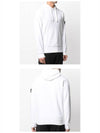 Wappen Patch Cotton Hoodie White - STONE ISLAND - BALAAN 6