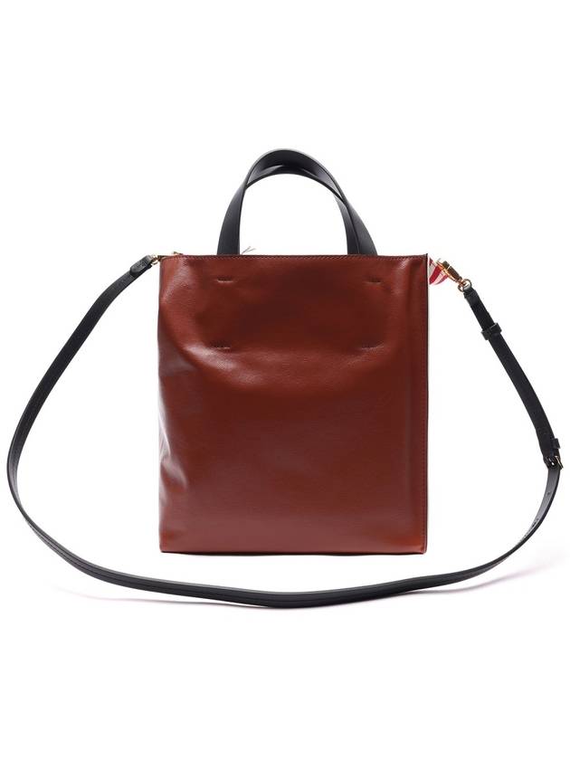 Logo Striped Tote Bag Red - MARNI - BALAAN 5