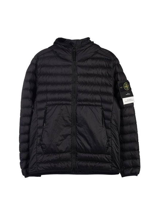 Wappen Patch Bio Base Ripstop Nylon Padding Black - STONE ISLAND - BALAAN.