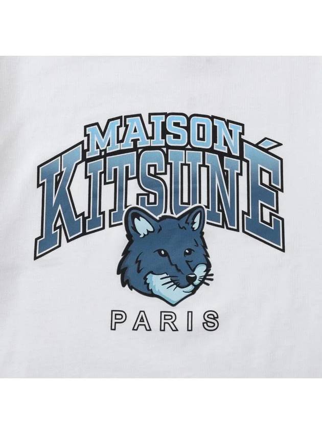 Campus Fox Relaxed Short Sleeve T-Shirt White - MAISON KITSUNE - BALAAN 4