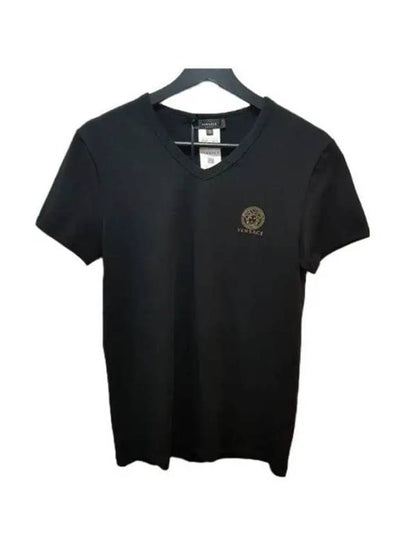 Men's Chest Medusa Logo Short Sleeve T-Shirt Black - VERSACE - BALAAN 2