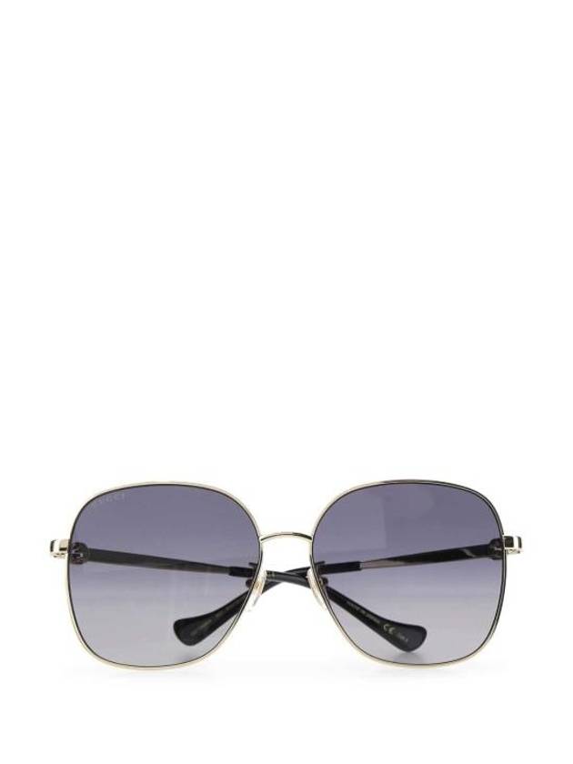 Eyewear Low Nose Bridge Fit Sunglasses Gold Grey - GUCCI - BALAAN 3