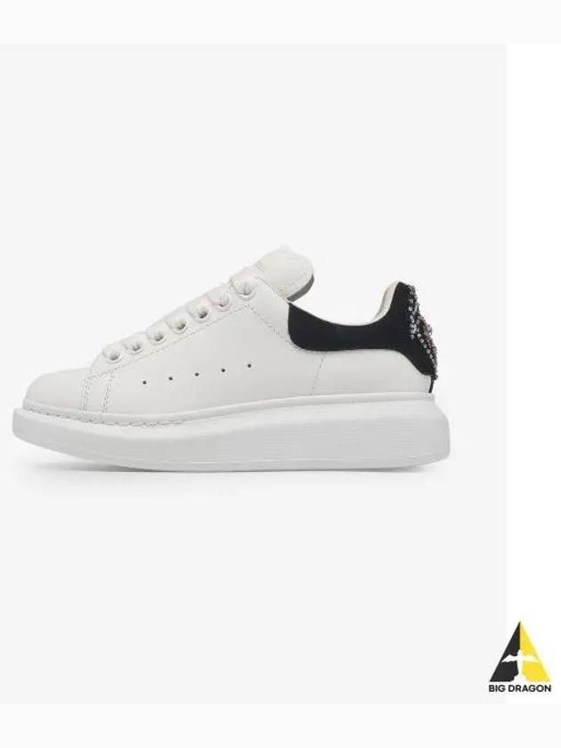 Oversized Black Tab Low Top Sneakers White - ALEXANDER MCQUEEN - BALAAN 2