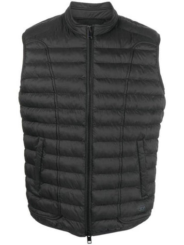 W Hawkyl SL Padded Vest Black - DIESEL - BALAAN 1