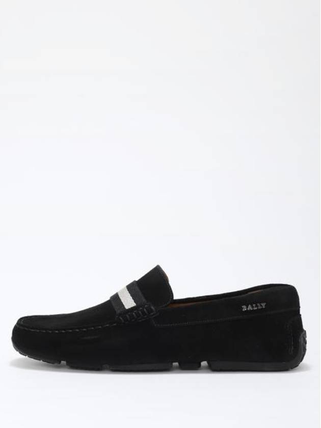 Men's Pearce Suede Loafer Black - BALLY - BALAAN 3