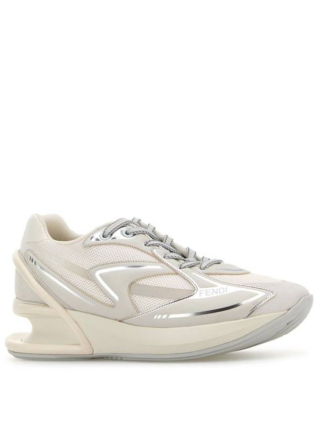 First 1 fabric low-top sneakers white - FENDI - BALAAN 3