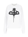 Spray ORB Raglan Sweatshirt White - VIVIENNE WESTWOOD - BALAAN 2