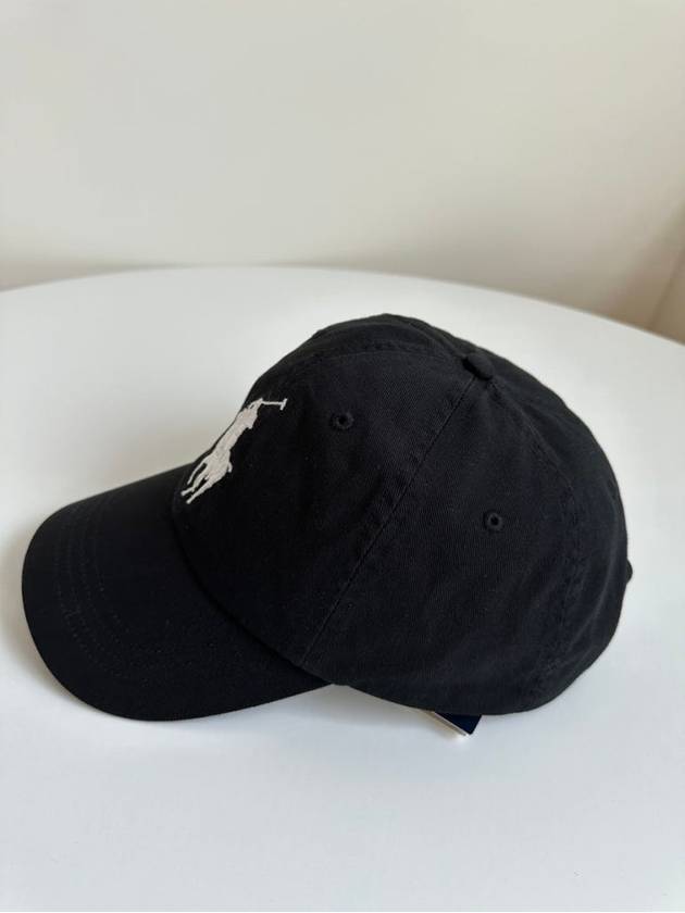 Big Pony Logo Ball Cap Black - POLO RALPH LAUREN - BALAAN 5