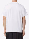 Globe Logo Graphic Short Sleeve T-Shirt White - BURBERRY - BALAAN 4