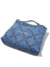 Denim chain 22 bag medium medium stitch AS3261 - CHANEL - BALAAN 7