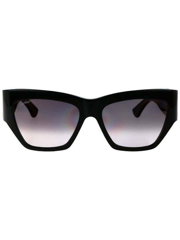 Sunglasses CT0435S 001 BLACK - CARTIER - BALAAN 2