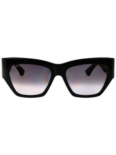 Sunglasses CT0435S 001 BLACK - CARTIER - BALAAN 2