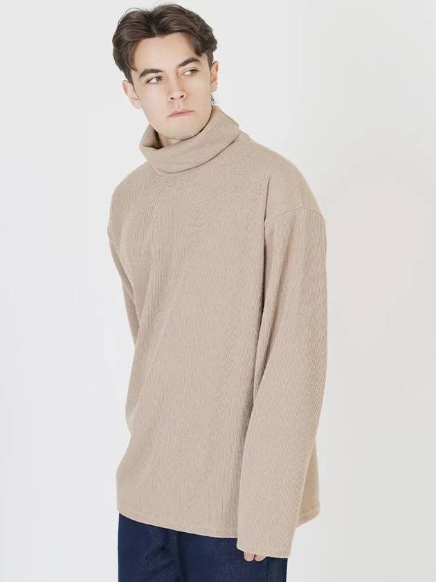 Wide Polar Neck Knit Beige - CHANCE'S NOI - BALAAN 4