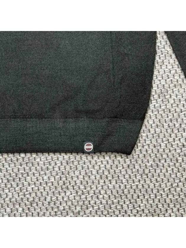 Le logo patch wool collar knit dark khaki - COLMAR - BALAAN 4