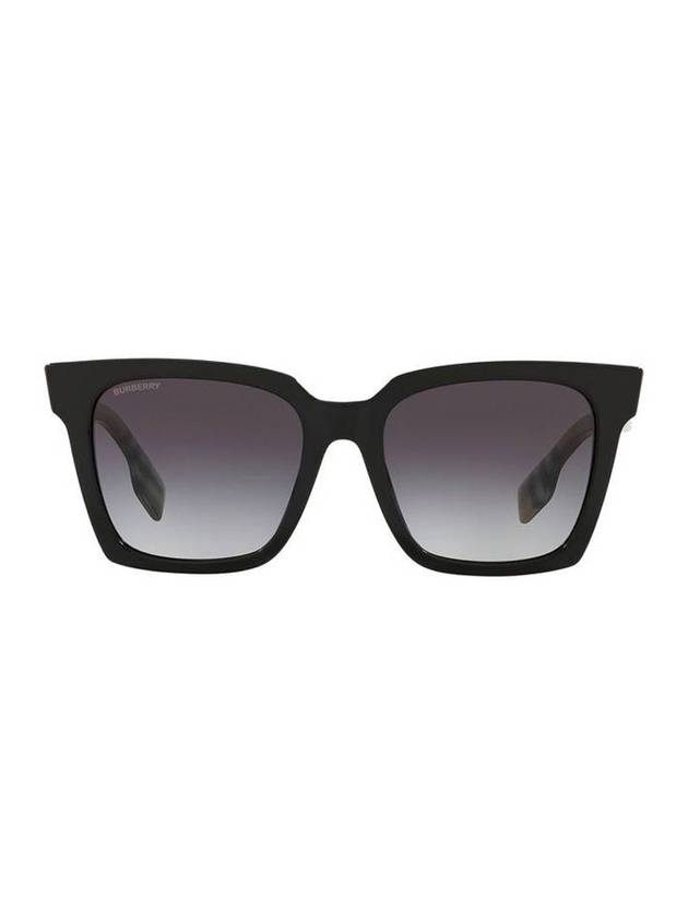 Eyewear Check Temple Square Sunglasses Black - BURBERRY - BALAAN 1