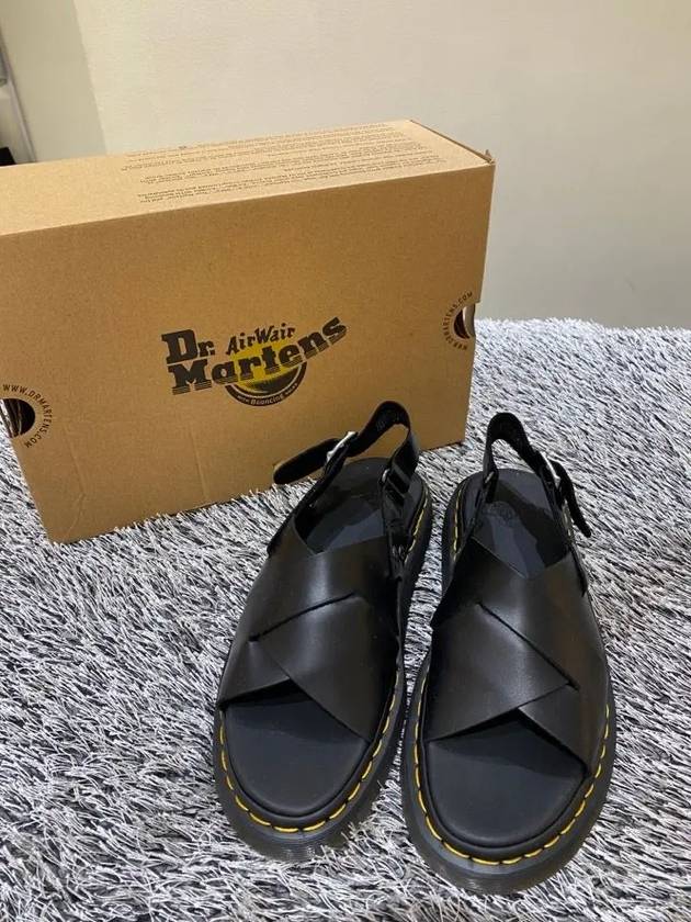 Zane Brando Leather Sandals Black - DR. MARTENS - BALAAN 2