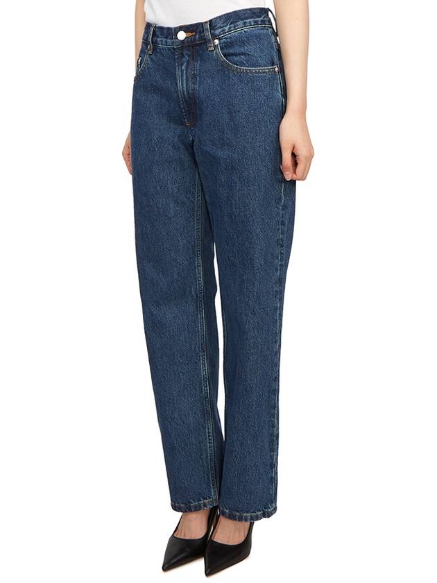 Relaxed Denim Cotton Straight Jeans Navy - A.P.C. - BALAAN 5