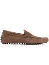 Men's Suede Gommino Driving Shoes Brown - TOD'S - BALAAN 2