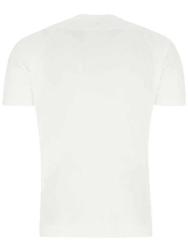 Logo Crew Neck Short Sleeve T-Shirt White - CP COMPANY - BALAAN 4