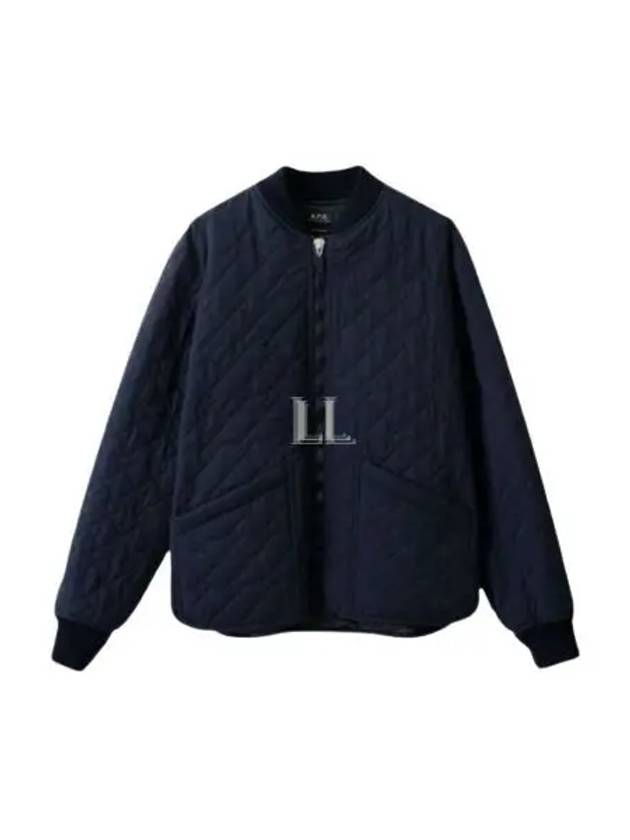 Men's Arcade Quilted Bomber Jacket Navy - A.P.C. - BALAAN 2