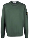 Wappen Patch Crew Neck Sweatshirt Dark Green - STONE ISLAND - BALAAN 2