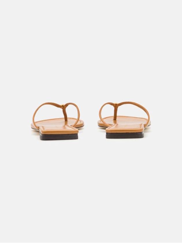 tongue strap leather flip flops - TORY BURCH - BALAAN 3