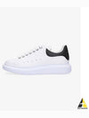 Black Tab Leather Low Top Sneakers White - ALEXANDER MCQUEEN - BALAAN 2