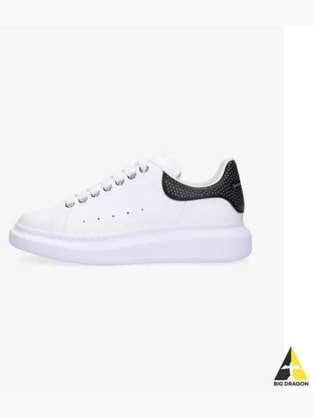 Black Tab Leather Low Top Sneakers White - ALEXANDER MCQUEEN - BALAAN 2