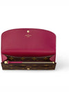 Emilie Monogram Long Wallet Fuchsia - LOUIS VUITTON - BALAAN 4