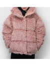 Furry Puffer Jacket Blossom Pink - ACNE STUDIOS - BALAAN 3