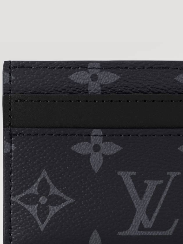 Monogram Eclipse Double Card Wallet Black - LOUIS VUITTON - BALAAN 5