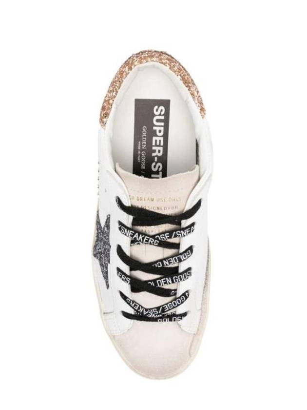 Super-Star Glittered Sneakers White - GOLDEN GOOSE - BALAAN 5