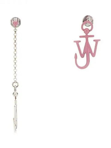 Anchor logo asymmetric drop earrings 270112 - JW ANDERSON - BALAAN 1